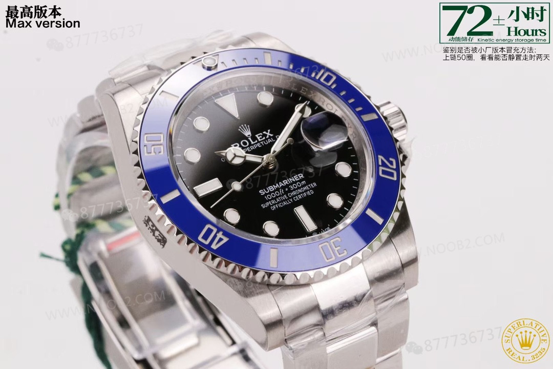 VS Factory Rolex Mavi Submariner 41 mm C Bezel 3235 Mekanizma 126619LB İncelemesi — 7. fotoğraf