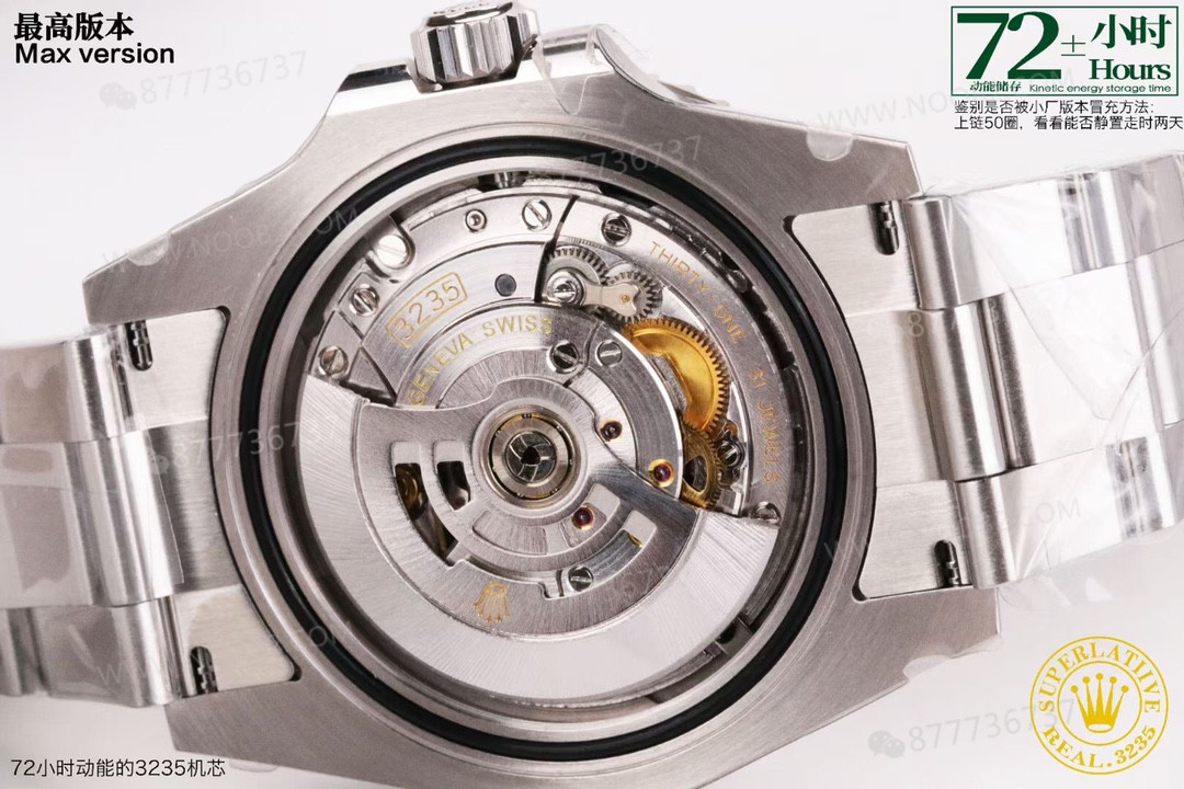 VS Factory Rolex Mavi Submariner 41 mm C Bezel 3235 Mekanizma 126619LB İncelemesi — 10. fotoğraf