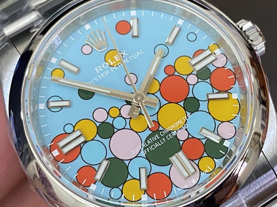 VS Factory Rolex Oyster Perpetual 36 Tiffany Blue kadran replika kol saati - VS saat — 3. fotoğraf
