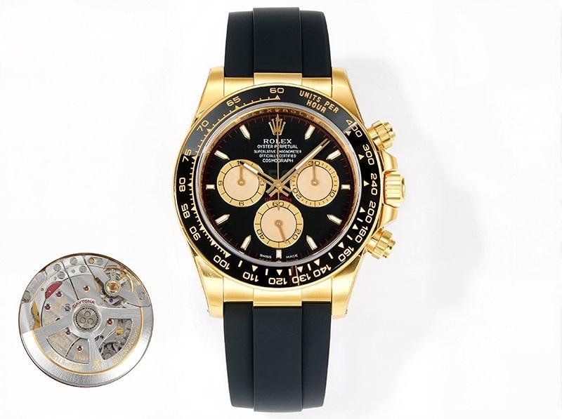 VS Factory Rolex Siyah-Altın Daytona 4131 Replika Saat — 1. fotoğraf