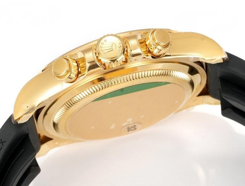 VS Factory Rolex Siyah-Altın Daytona 4131 Replika Saat — 6. fotoğraf