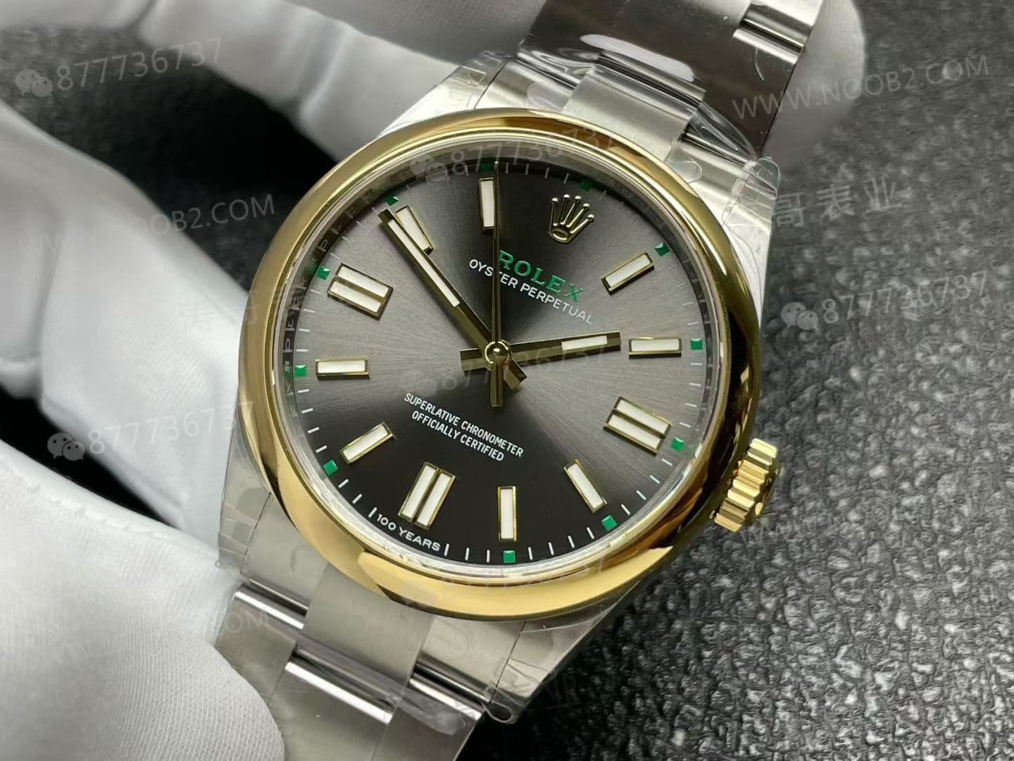 VS Factory Rolex yeni çift renkli altın Oyster Perpetual 100. yıl versiyonunun işçiliği nasıl? — 3. fotoğraf