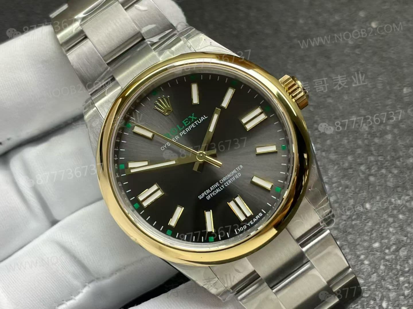 VS Factory Rolex yeni çift renkli altın Oyster Perpetual 100. yıl versiyonunun işçiliği nasıl? — 4. fotoğraf