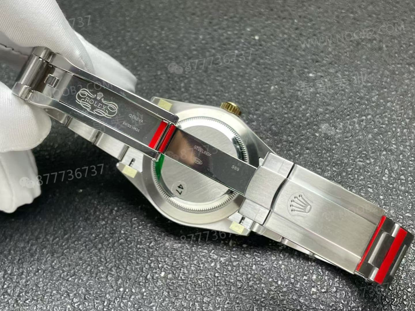 VS Factory Rolex yeni çift renkli altın Oyster Perpetual 100. yıl versiyonunun işçiliği nasıl? — 9. fotoğraf