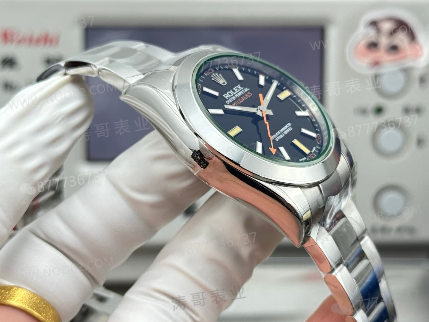 VS Factory Rolex yeşil camlı siyah kadranlı Dandong 3131 tek kademeli mekanizma işçiliği nasıl? — 6. fotoğraf