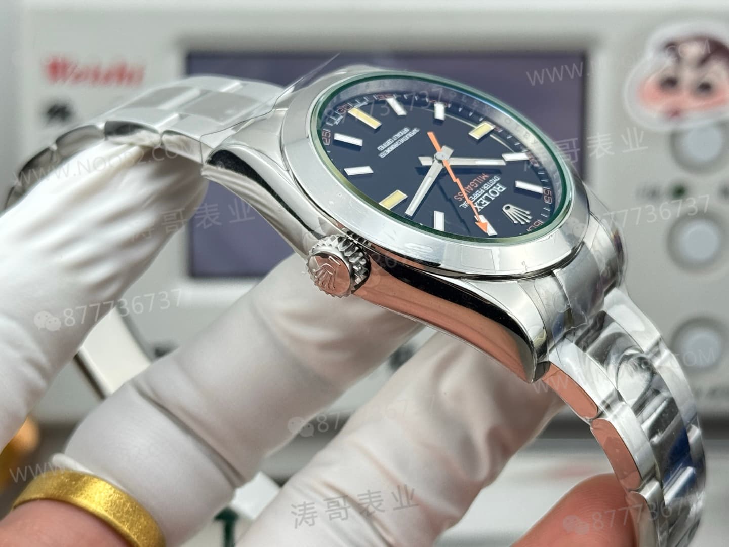 VS Factory Rolex yeşil camlı siyah kadranlı Dandong 3131 tek kademeli mekanizma işçiliği nasıl? — 7. fotoğraf