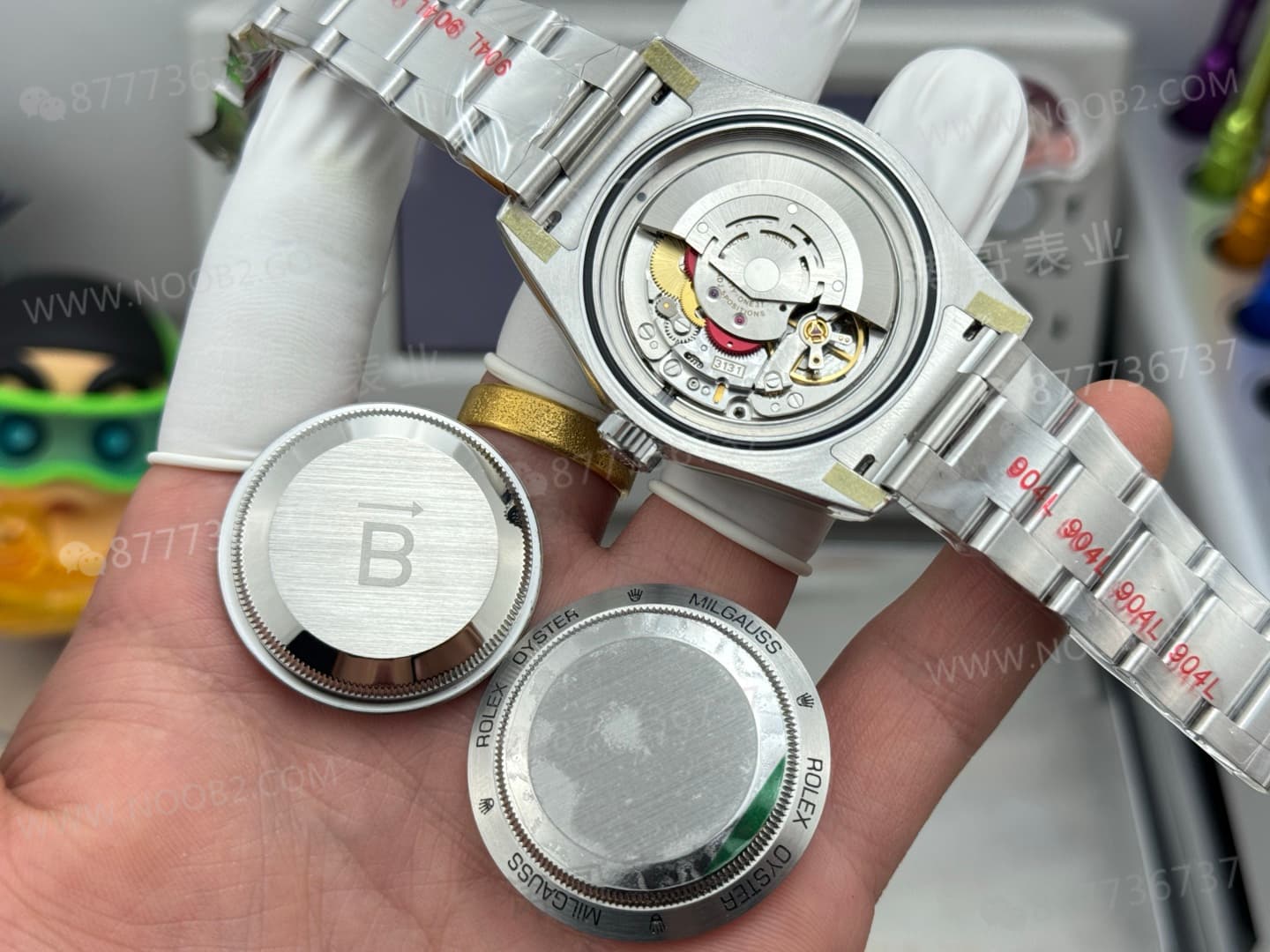 VS Factory Rolex yeşil camlı siyah kadranlı Dandong 3131 tek kademeli mekanizma işçiliği nasıl? — 8. fotoğraf