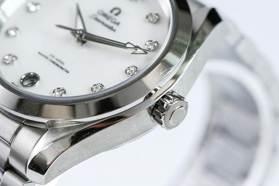 VS Omega Seamaster 150 metre inci beyazı sedef replika saat - 34 mm — 5. fotoğraf