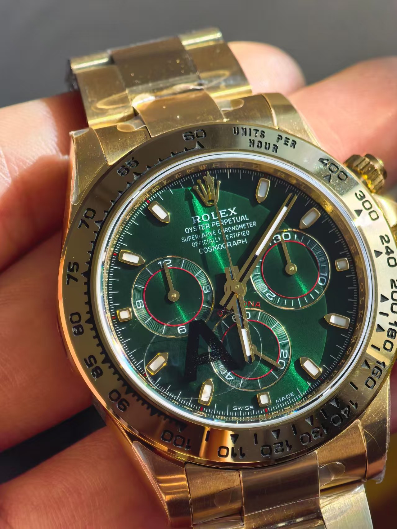 VSF Daytona Yellow Gold Green Dial V3 — 4. fotoğraf