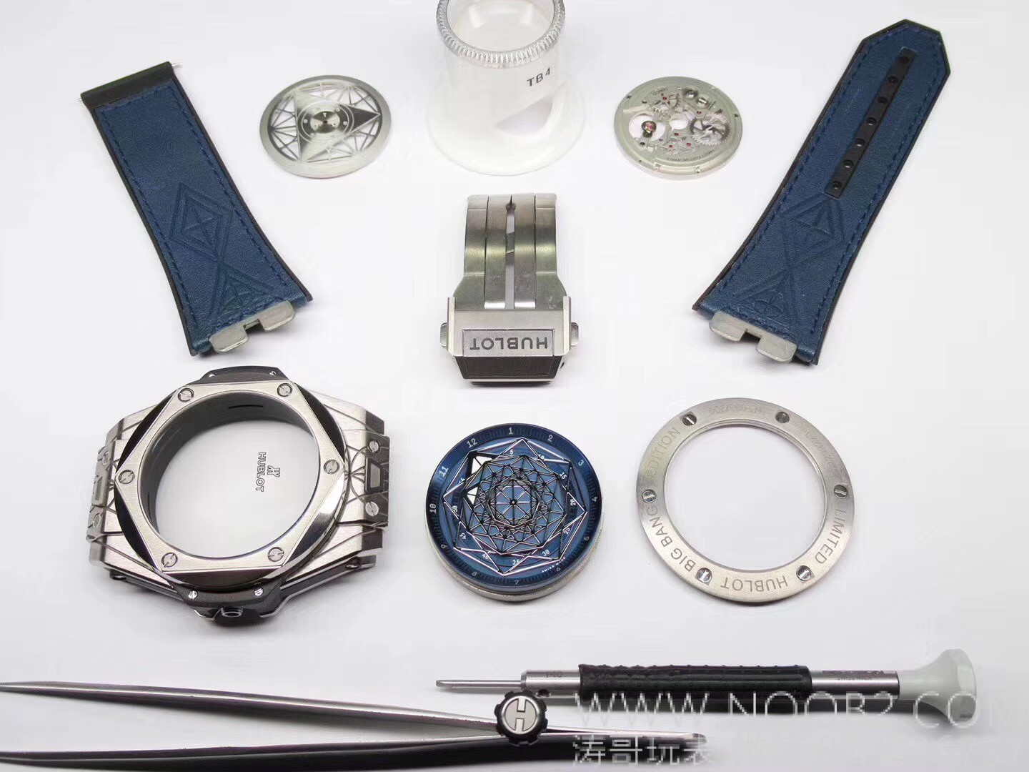 WWF Factory Hublot Big Bang Sang Bleu Tattoo İncelemesi: Sektördeki ilk gerçek titanyum SangBleu saati — 40. fotoğraf