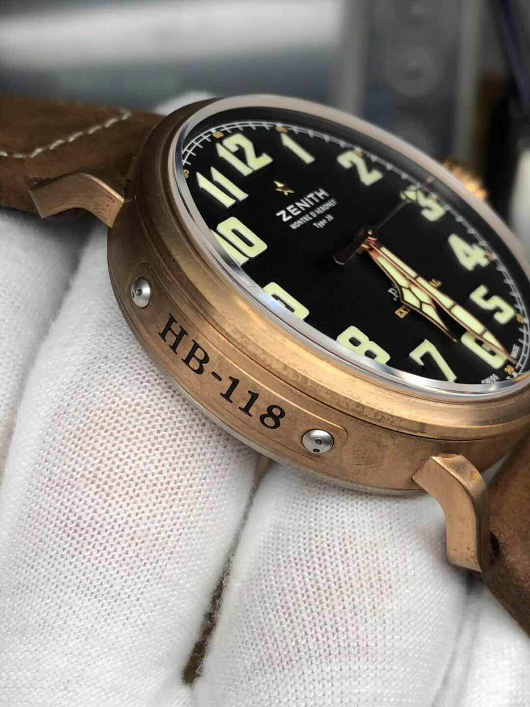 Replika Zenith Pilot Bronz Kasa