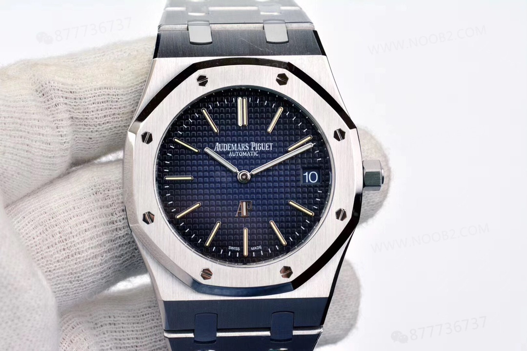 XF Factory Audemars Piguet 15202ip füme mavi kadran saat incelemesi — 2. fotoğraf