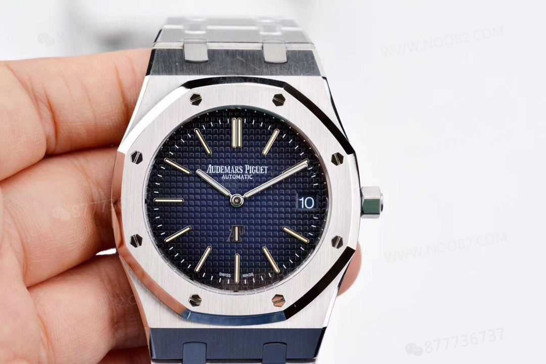 XF Factory Audemars Piguet 15202ip füme mavi kadran saat incelemesi — 3. fotoğraf