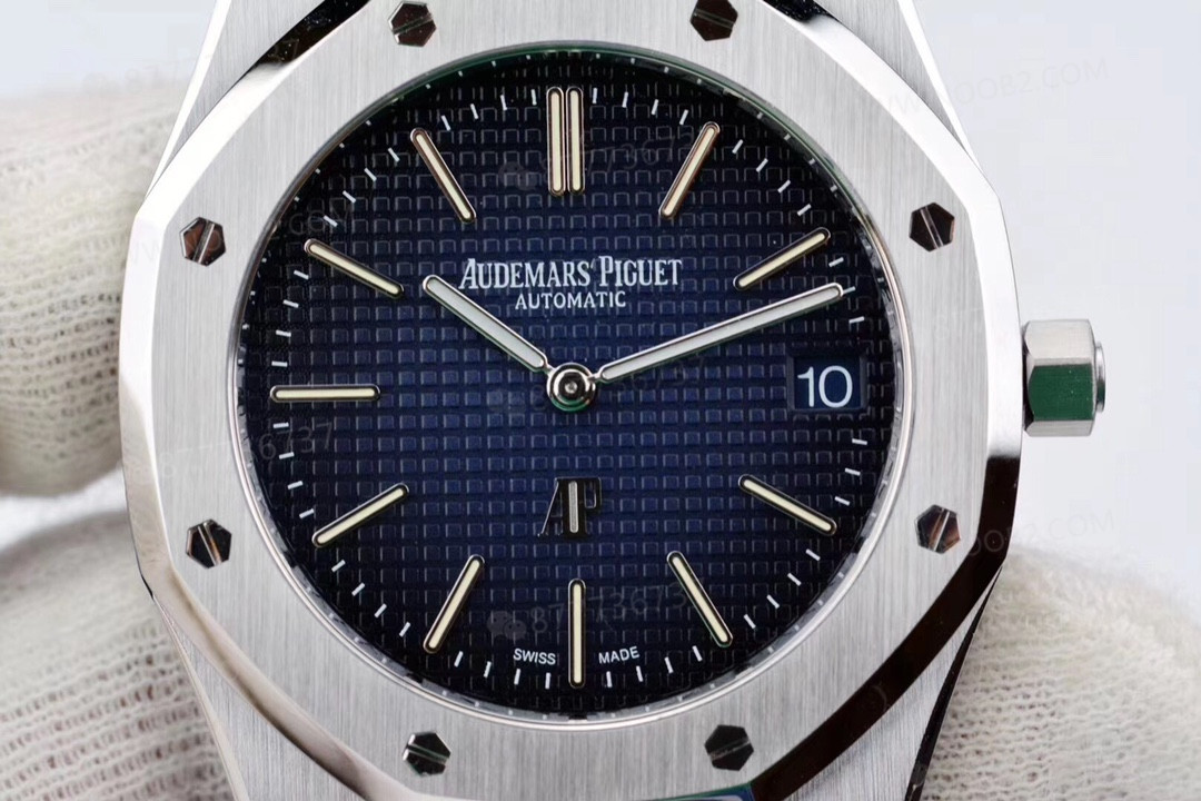 XF Factory Audemars Piguet 15202ip füme mavi kadran saat incelemesi — 7. fotoğraf