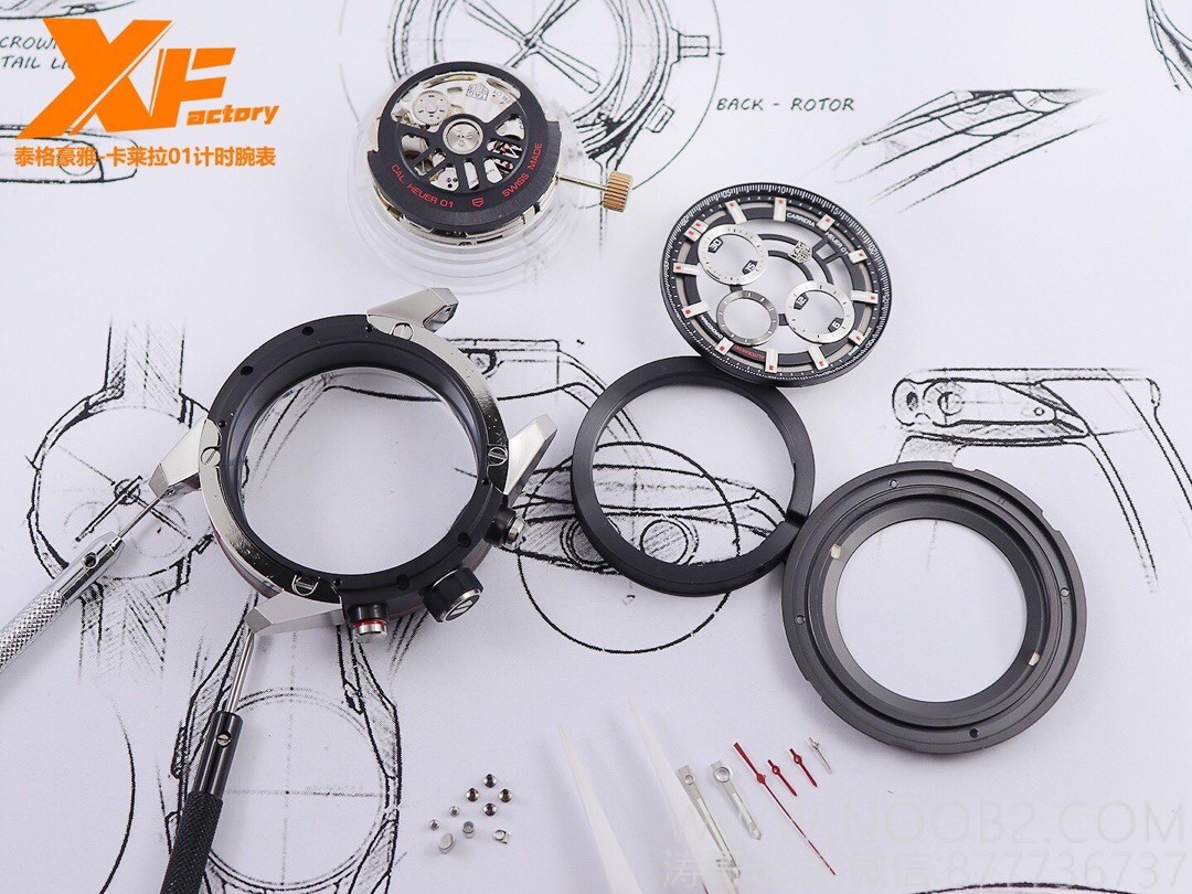 XF Factory TAG Heuer Carrera 01 Tam İskelet Kronograf Detaylı İnceleme — 10. fotoğraf