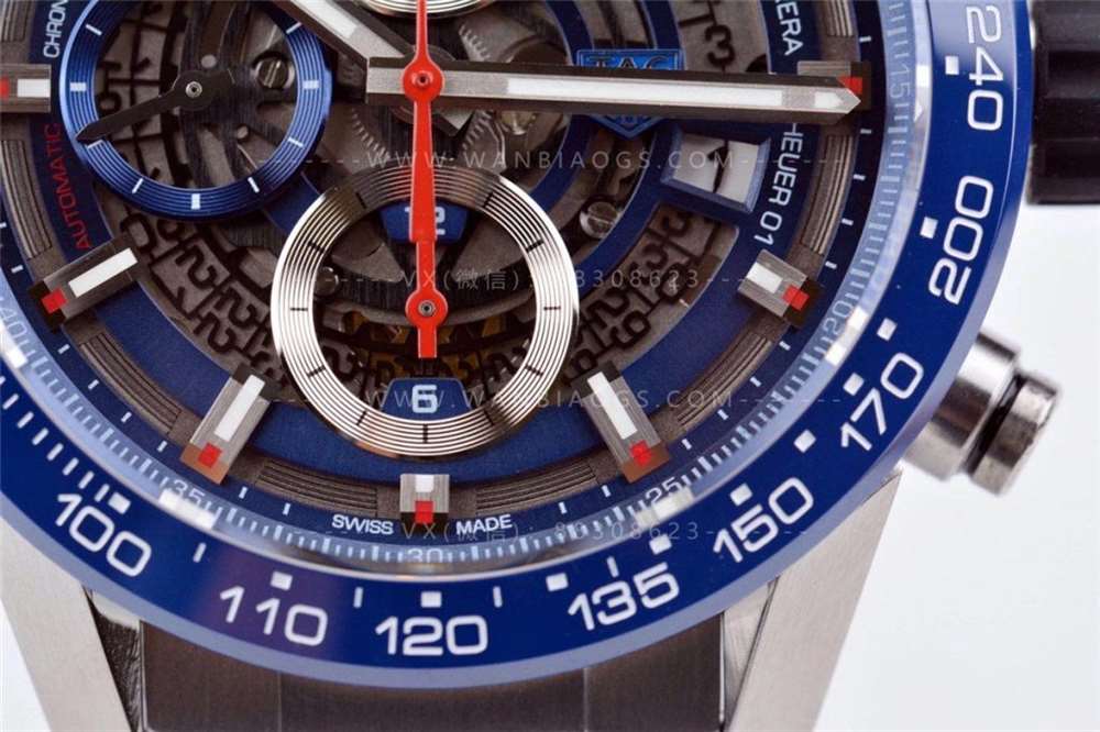 XF Factory TAG Heuer Carrera serisi - Yeni mavi kadranlı saat işçilik incelemesi — 13. fotoğraf