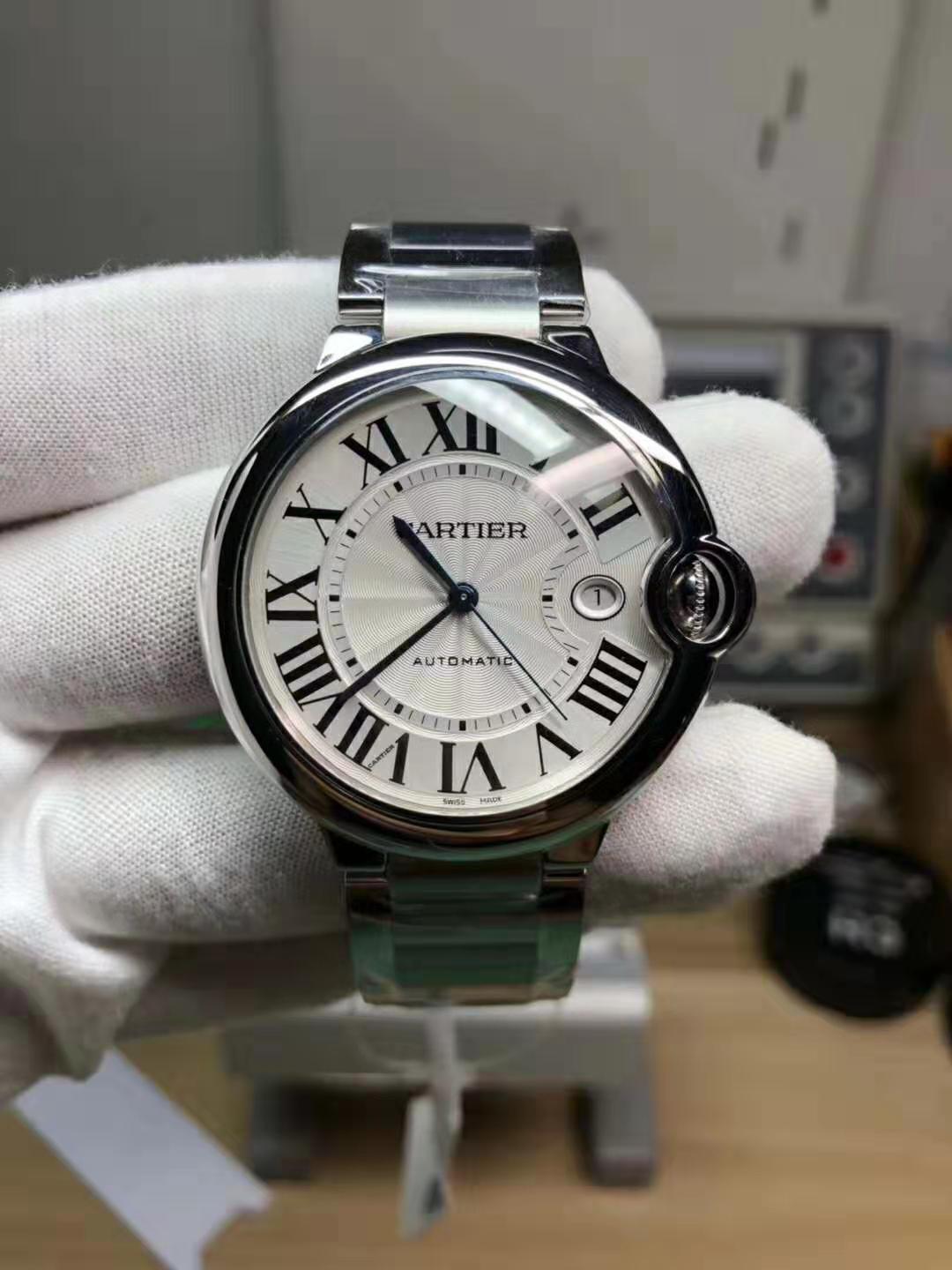 V6 Replika Cartier Ballon Bleu Çelik Saat