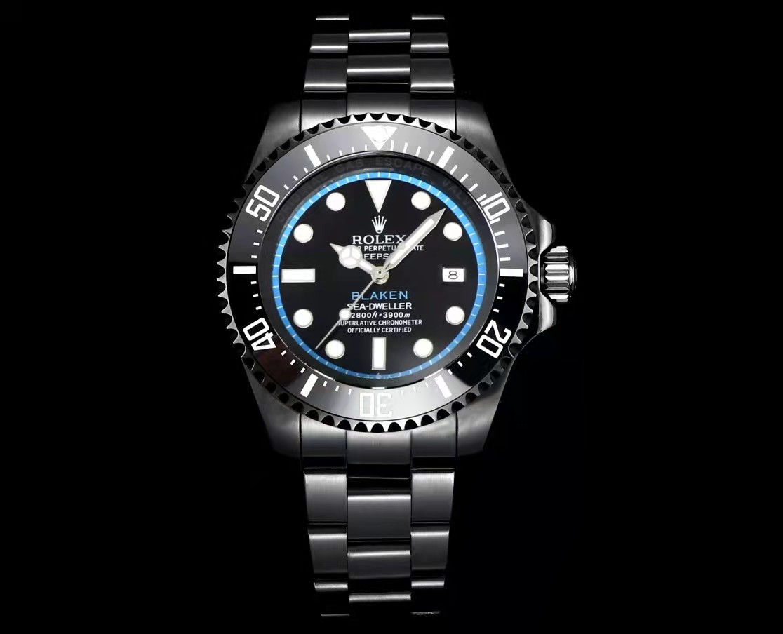 Rolex Blaken Mavi Siyah