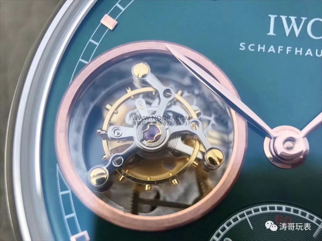 YL Factory IWC Portugieser Serisi Tourbillon Yeşil Kadranlı Replika Saat IW546302 İncelemesi — 5. fotoğraf