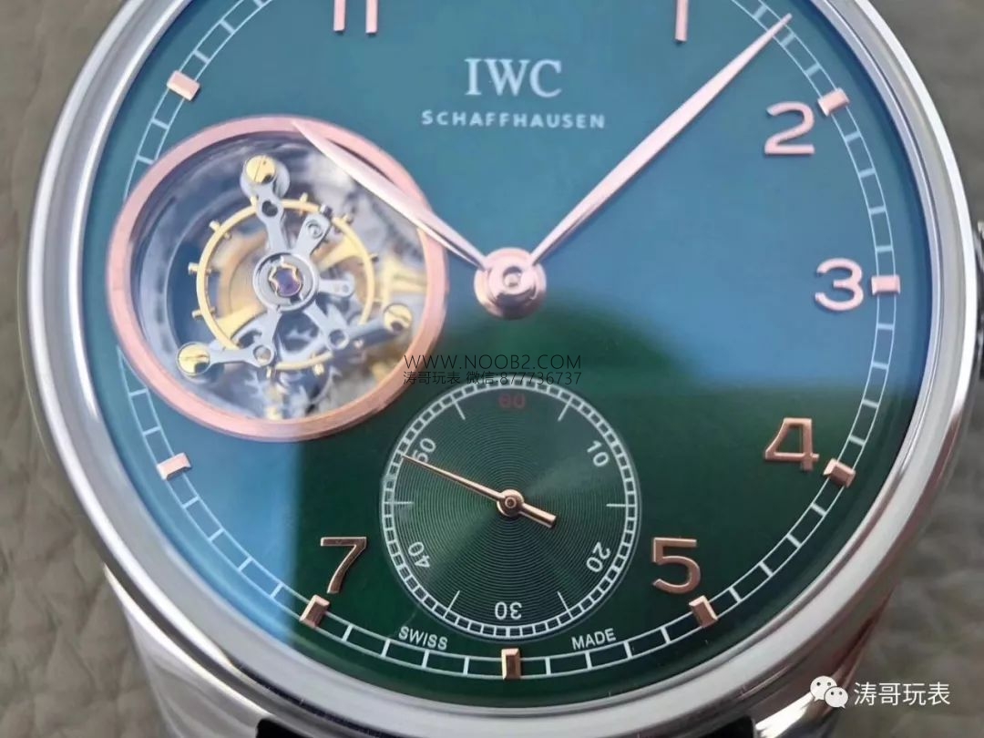 YL Factory IWC Portugieser Serisi Tourbillon Yeşil Kadranlı Replika Saat IW546302 İncelemesi — 6. fotoğraf
