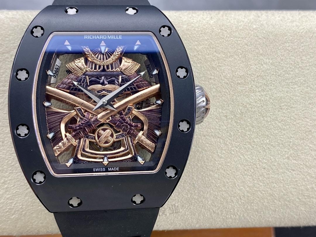 YS Factory Richard Mille RM47 Gerçek Tourbillon Siyah Seramik Kol Saati İncelemesi — 2. fotoğraf