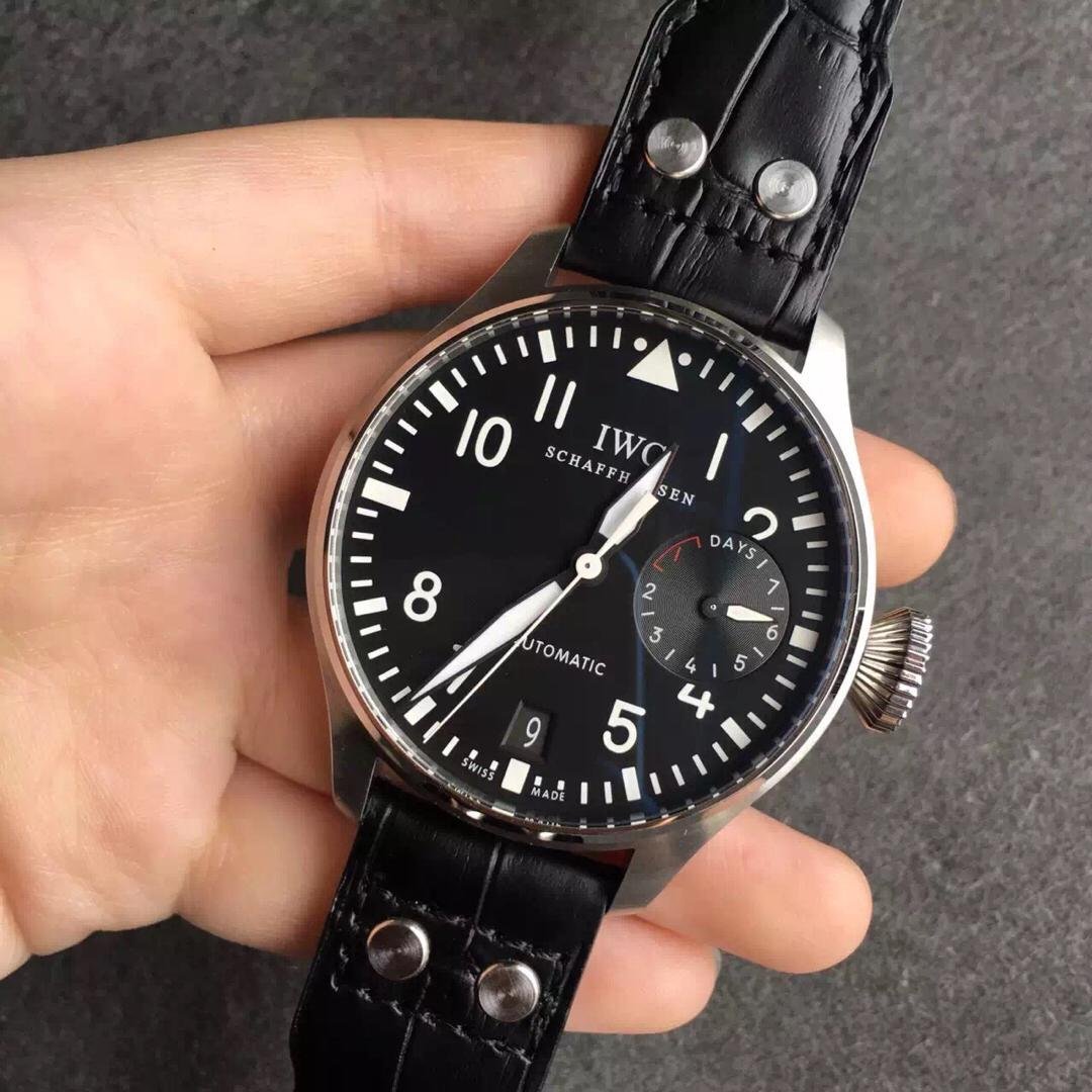 IWC Big Pilot Siyah Saat Replika
