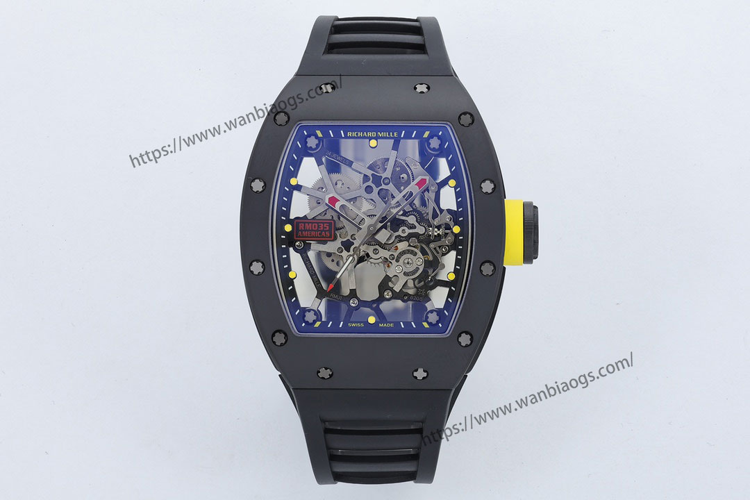 ZF 2025 iddialı yapımı: Pazarın en üst donanımlı 2025 versiyonu geliyor — Richard Mille erkek serisi RM035 «Büyük Boğa», üst düzey saatçilik işçiliğiyle bilekteki sanatı yeniden yorumluyor! — 1. fotoğraf