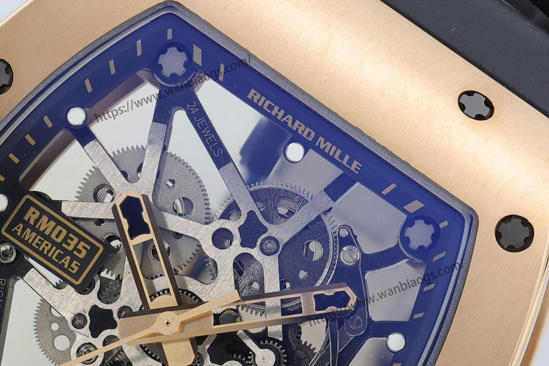 ZF 2025 iddialı yapımı: Pazarın en üst donanımlı 2025 versiyonu geliyor — Richard Mille erkek serisi RM035 «Büyük Boğa», üst düzey saatçilik işçiliğiyle bilekteki sanatı yeniden yorumluyor! — 13. fotoğraf