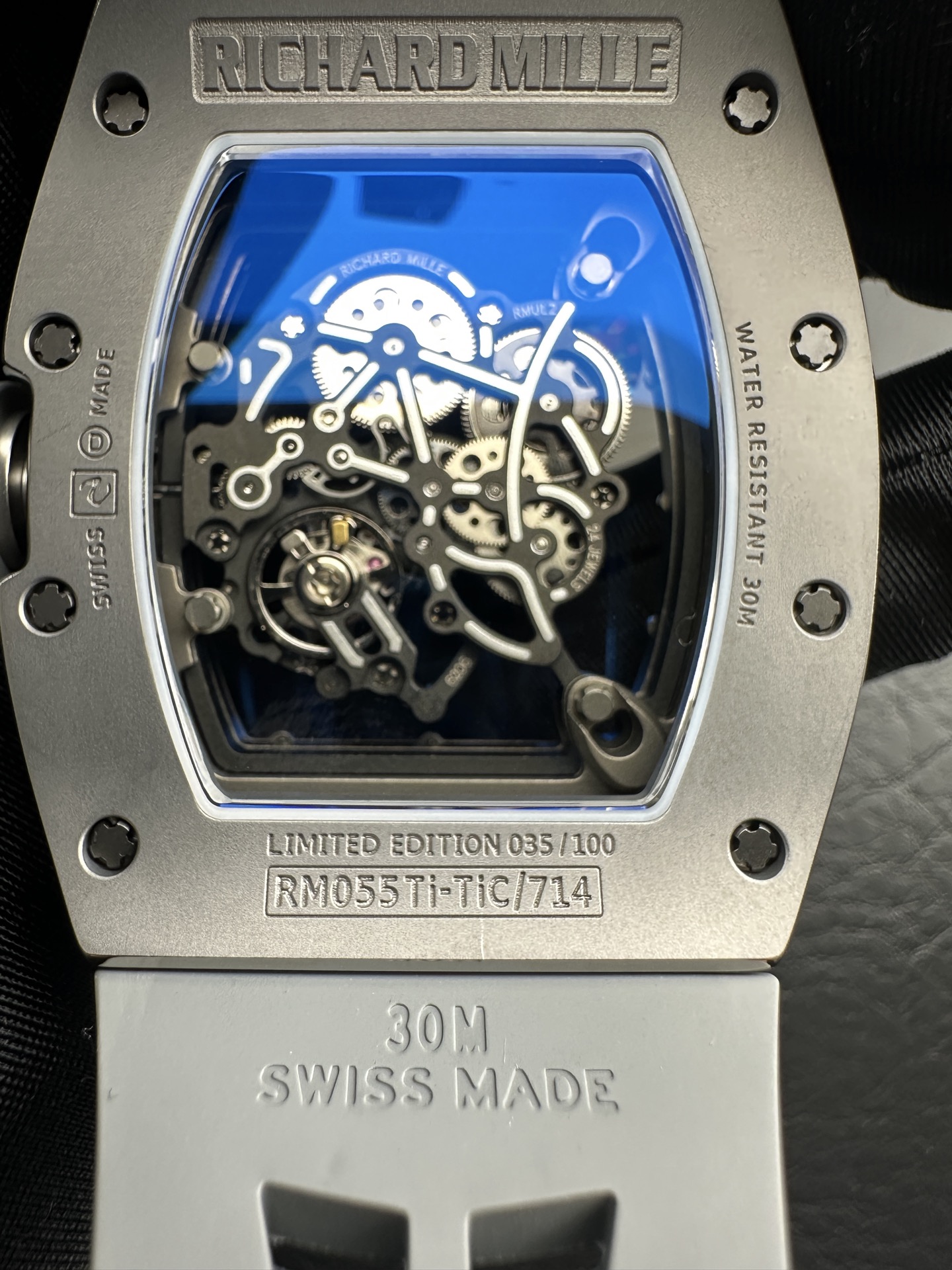 ZF Factory 2025 öne çıkan model! Piyasanın en üst donanımlı Richard Mille RM-055 "Full Gray" Bubba Watson özel serisi (titanyum karbür) satışa sunuldu — 20. fotoğraf
