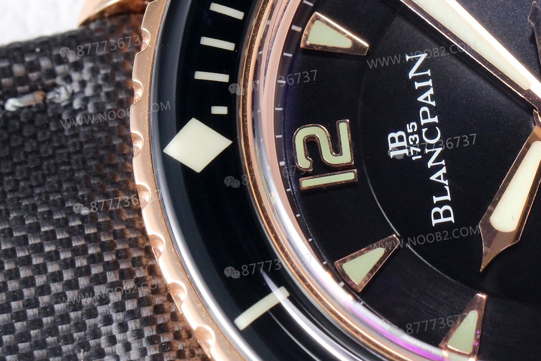 ZF Factory Blancpain Fifty Fathoms 5015 rose gold replika saatin rengi solar mı? — 4. fotoğraf