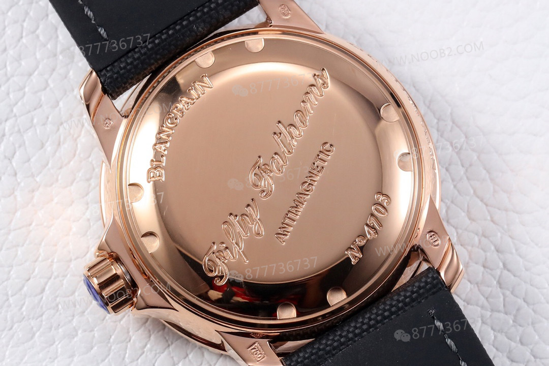 ZF Factory Blancpain Fifty Fathoms 5015 rose gold replika saatin rengi solar mı? — 8. fotoğraf