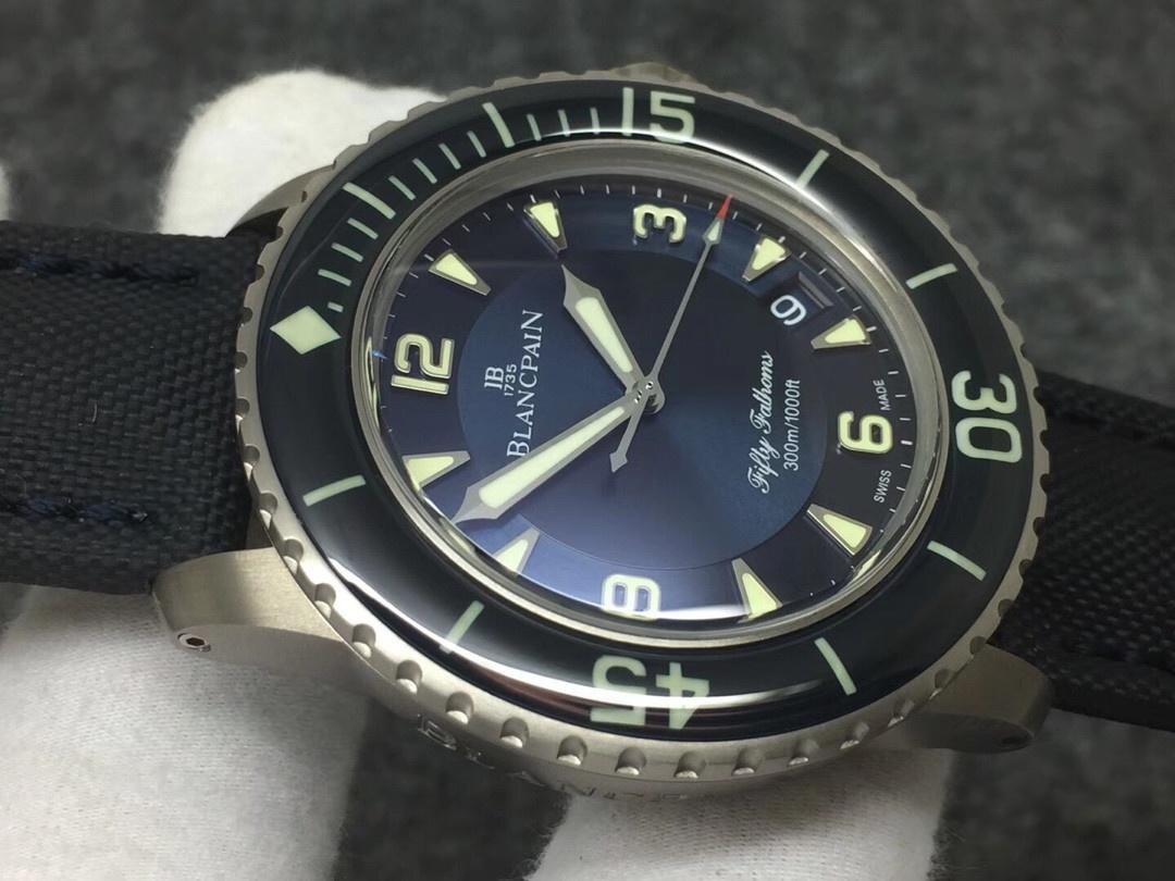 ZF Factory Blancpain Fifty Fathoms mavi kadranlı titanyum kasa replikası nasıl? — 3. fotoğraf