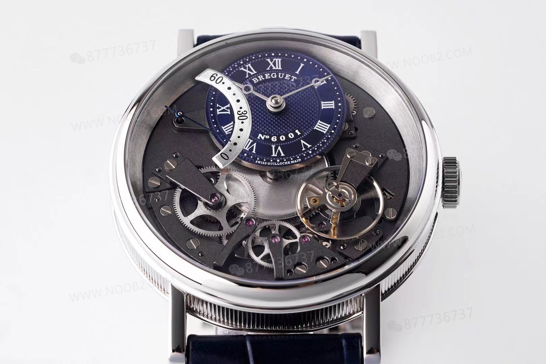 ZF Factory Breguet Tradition serisi retrograde saniyeli replika saat, mavi kadran — 3. fotoğraf