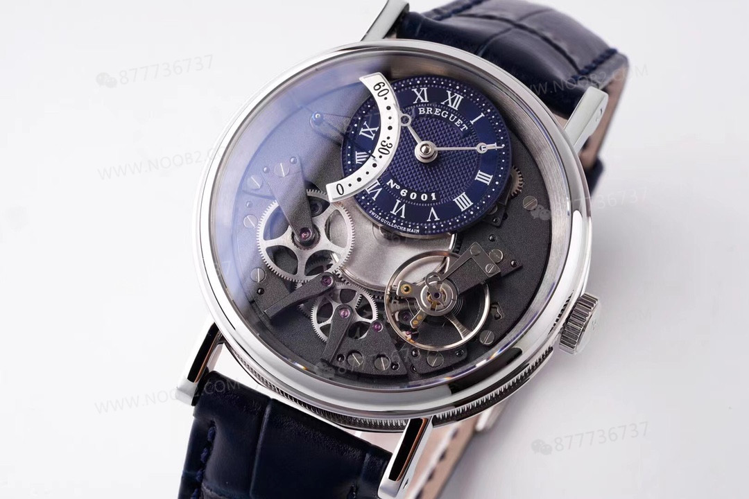 ZF Factory Breguet Tradition serisi retrograde saniyeli replika saat, mavi kadran — 4. fotoğraf