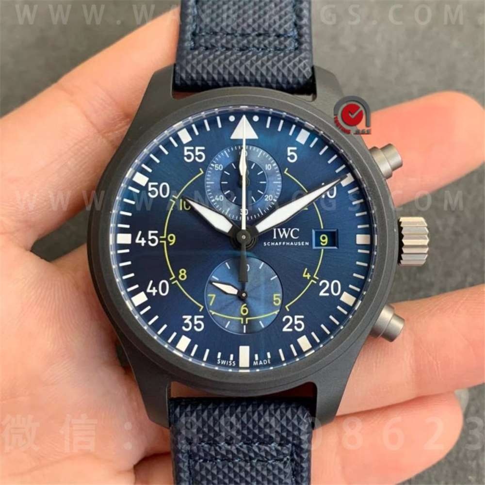 ZF Factory IWC Pilot Serisi «Blue Angels Özel Versiyonu» Kronograf Kol Saati İşçilik İncelemesi — 4. fotoğraf