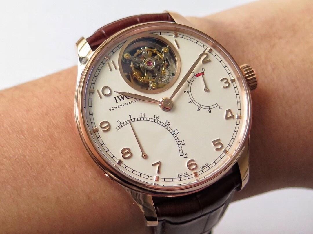 ZF Factory IWC Portugieser 12 Pozisyon Tourbillon Flyback Takvim Gerçek Güç Rezervi Göstergesi 44 mm Replika Saat İncelemesi — 5. fotoğraf