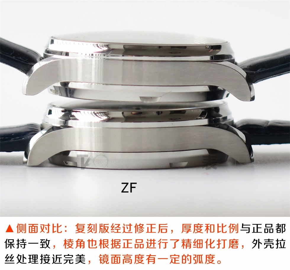 ZF Factory IWC Portugieser Serisi Portugieser 7 Gün IW500107 V5 Versiyonu ile Orijinal Karşılaştırması — 7. fotoğraf