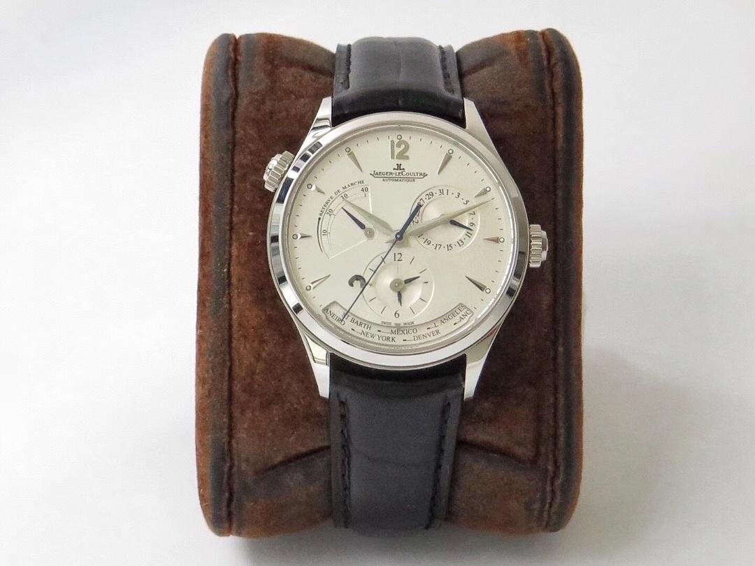ZF Factory Jaeger-LeCoultre Master Serisi Q1428421 Geographic replika saat incelemesi — 2. fotoğraf