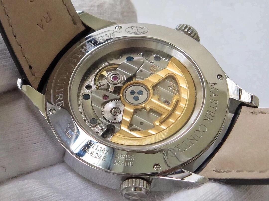 ZF Factory Jaeger-LeCoultre Master Serisi Q1428421 Geographic replika saat incelemesi — 7. fotoğraf