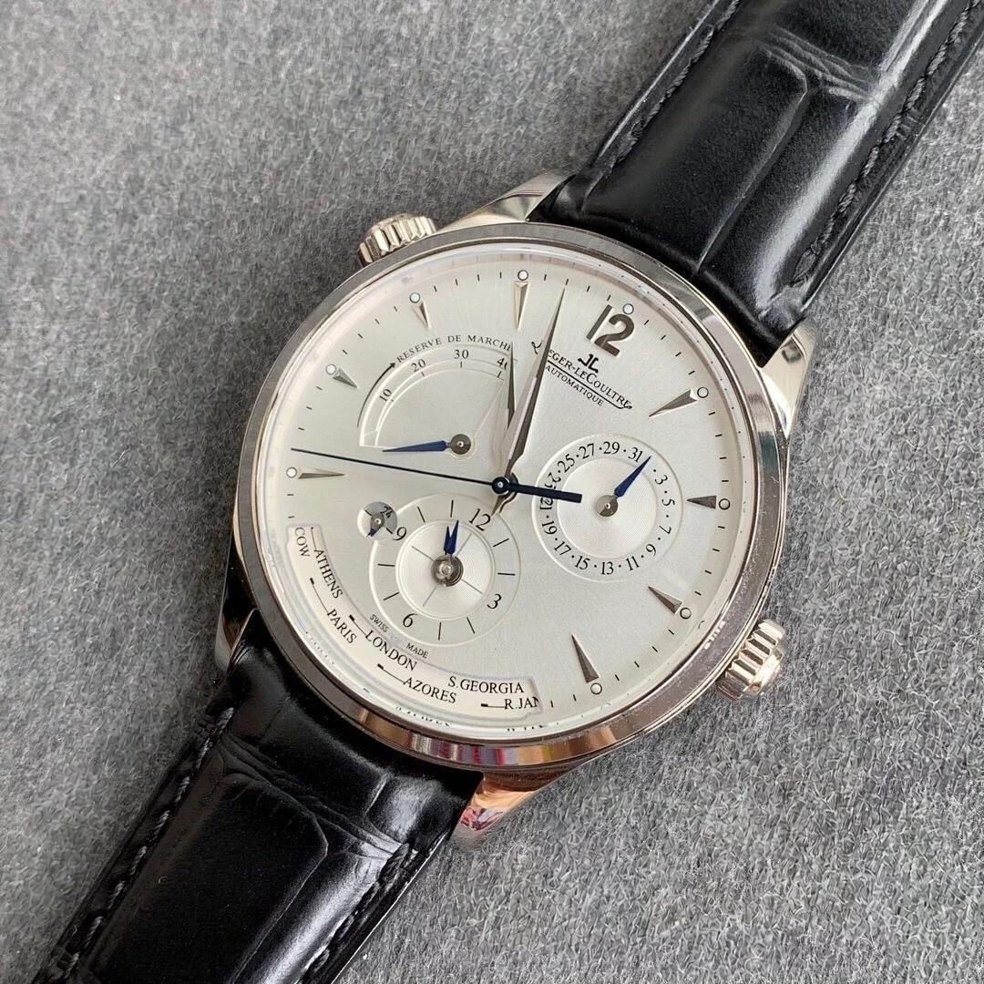 ZF Factory Jaeger-LeCoultre Master Serisi Q1428421 Geographic replika saat incelemesi — 19. fotoğraf