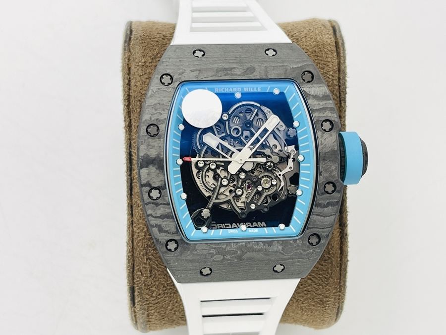 ZF Factory Richard Mille RM055 Mavi Bezel Karbon Fiber Sınırlı Seri Kol Saati İncelemesi — 2. fotoğraf