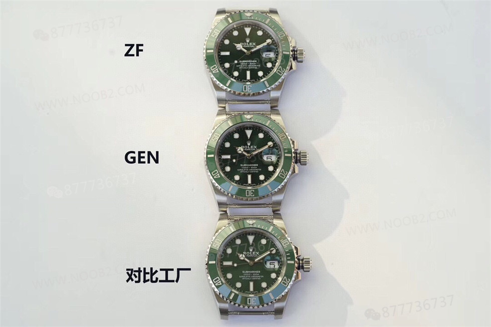 ZF Factory Rolex Yeşil Su Hayaletinin orijinal ve piyasadaki versiyonlarla karşılaştırması — 4. fotoğraf
