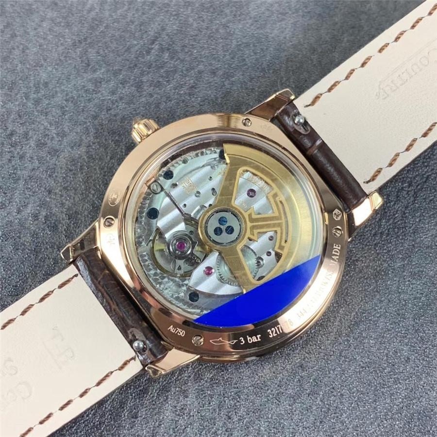 ZF Jaeger-LeCoultre Rendez-Vous Q3523570 Bezeli Elmas Taşlı Saat, Altın Kasa Kahverengi Kayış — 6. fotoğraf