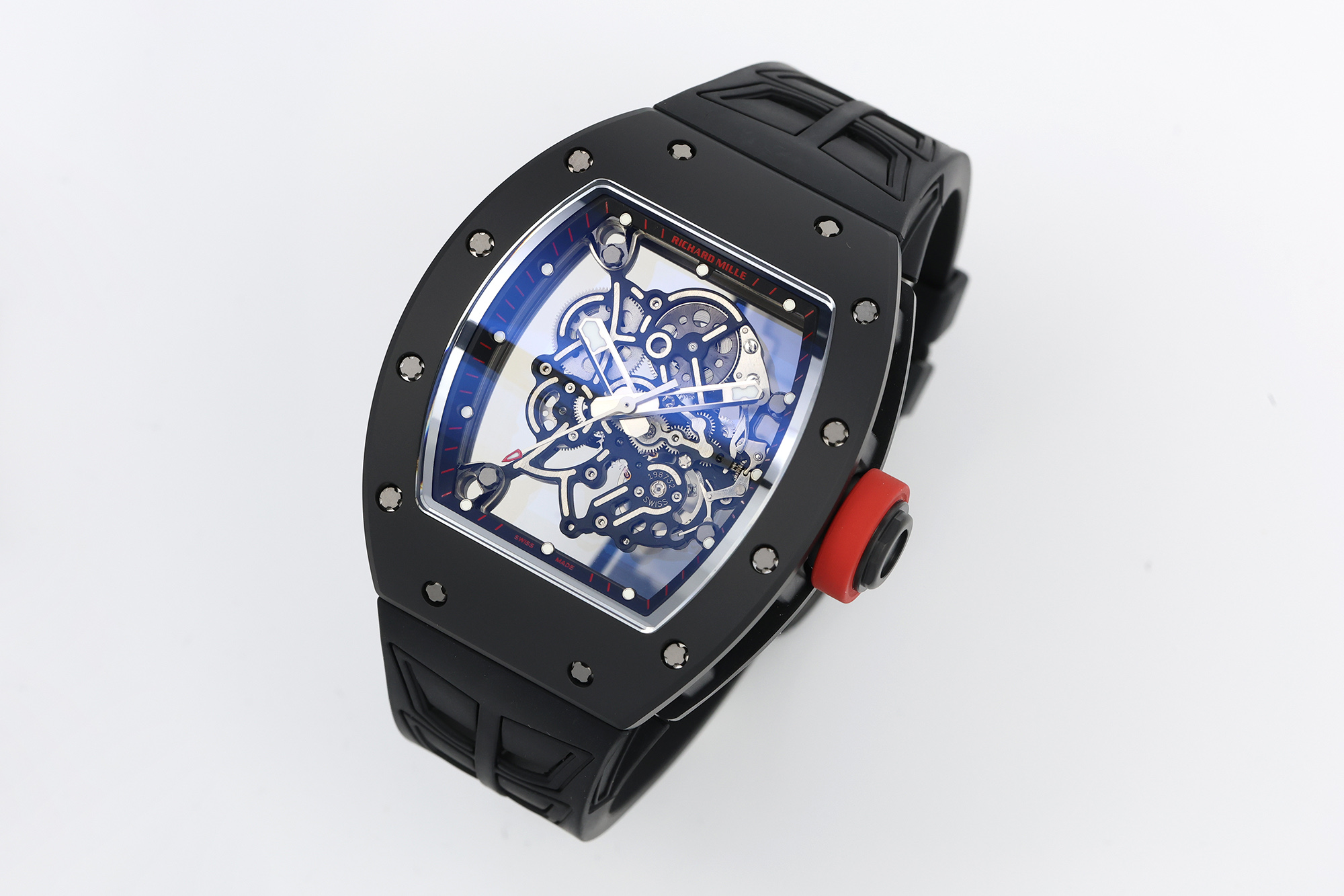 ZF.factory2026 öne çıkan model | Piyasanın en üst donanımlı Richard Mille RM-055 V3 versiyonu siyah seramik spor kol saati, sert bilek estetiğini yansıtıyor! — 3. fotoğraf