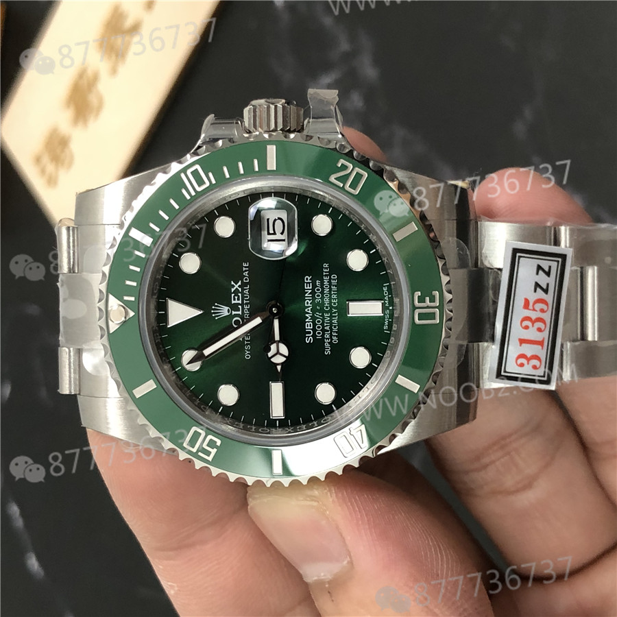 ZZ Rolex Yeşil Submariner V2S 904 Çelik 3135 Mekanizma — 1. fotoğraf