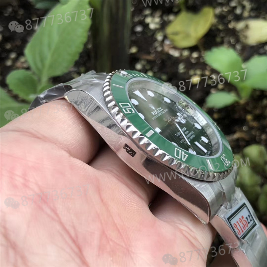 ZZ Rolex Yeşil Submariner V2S 904 Çelik 3135 Mekanizma — 9. fotoğraf